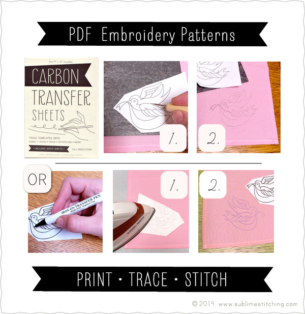 How to use iron-on transfers for embroidery 