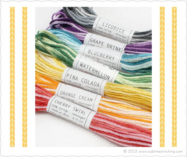 Embroidery Floss Set, Taffy Pull Palette - Seven 8.75 yard skeins, from  Sublime Stitching - Picking Daisies