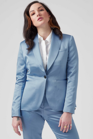 Women's blue suit