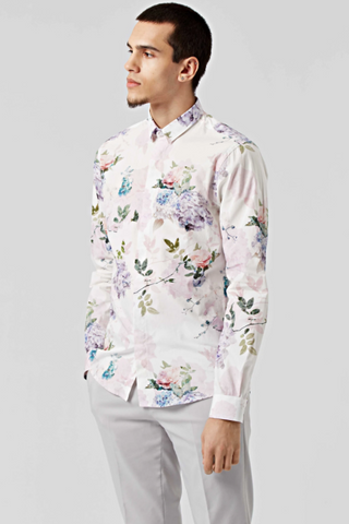 Twisted Tailor Pickhurst floral patterened shirt