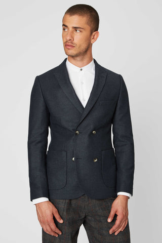Shelby and Sons Ducal Double Breasted Navy Blazer