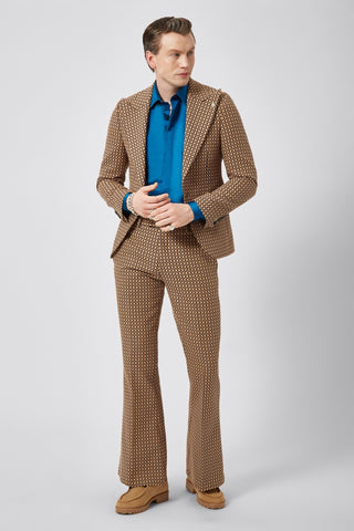 Twisted Tailor tan check Malto suit