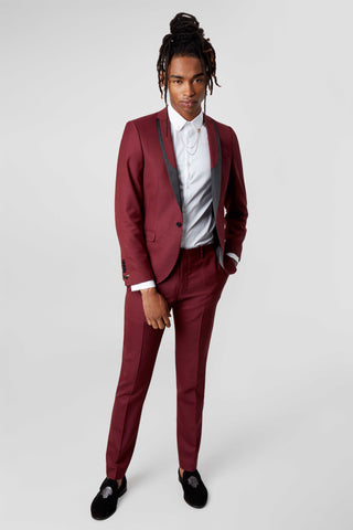 Cormac Burgundy Suit Jacket