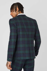 Ginger Skinny Fit Tartan Jacket in Tan