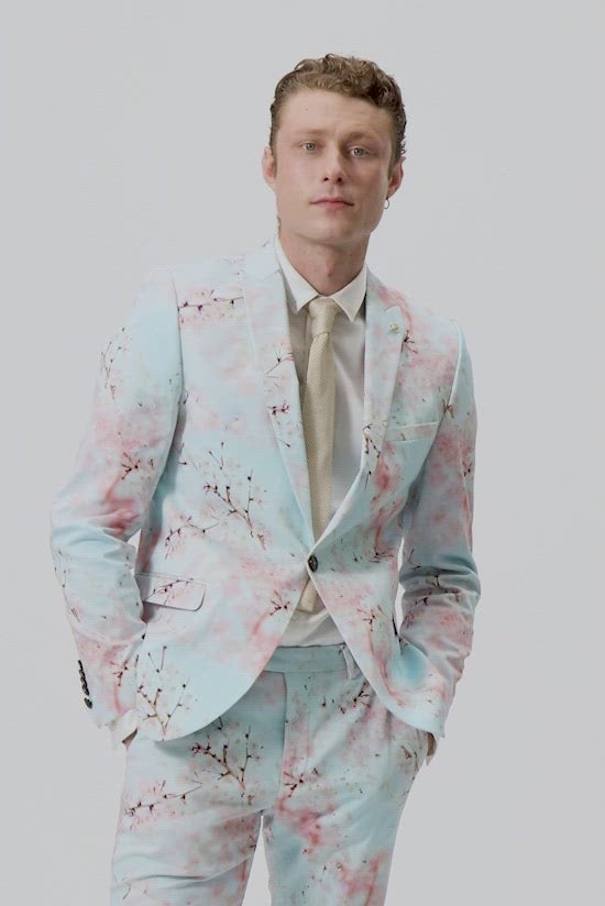 mens floral suit shirt