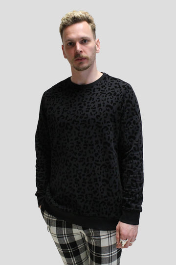 Twisted Tailor Regina Black Leopard Print Sweatshirt