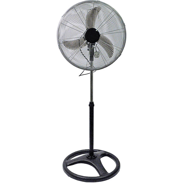 Prem-I-Air 75W 3 Speed 18-inch Oscillating Pedestal Fan - Black/Silver - EH1804