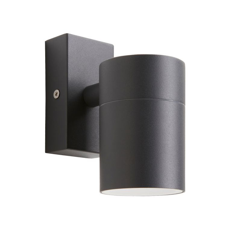 Forum Leto Fixed Wall GU10 Downlight IP44 Anthracite - ZN-37940-ANTH