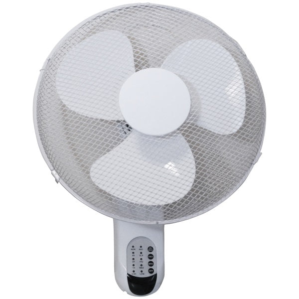 Prem-I-Air 50W 3 Speed 16-inch Wall Fan With Remote - White - EH1623