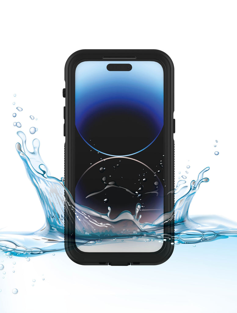 iPhone 14 Pro Tidal Waterproof Phone Case - Black/Clear