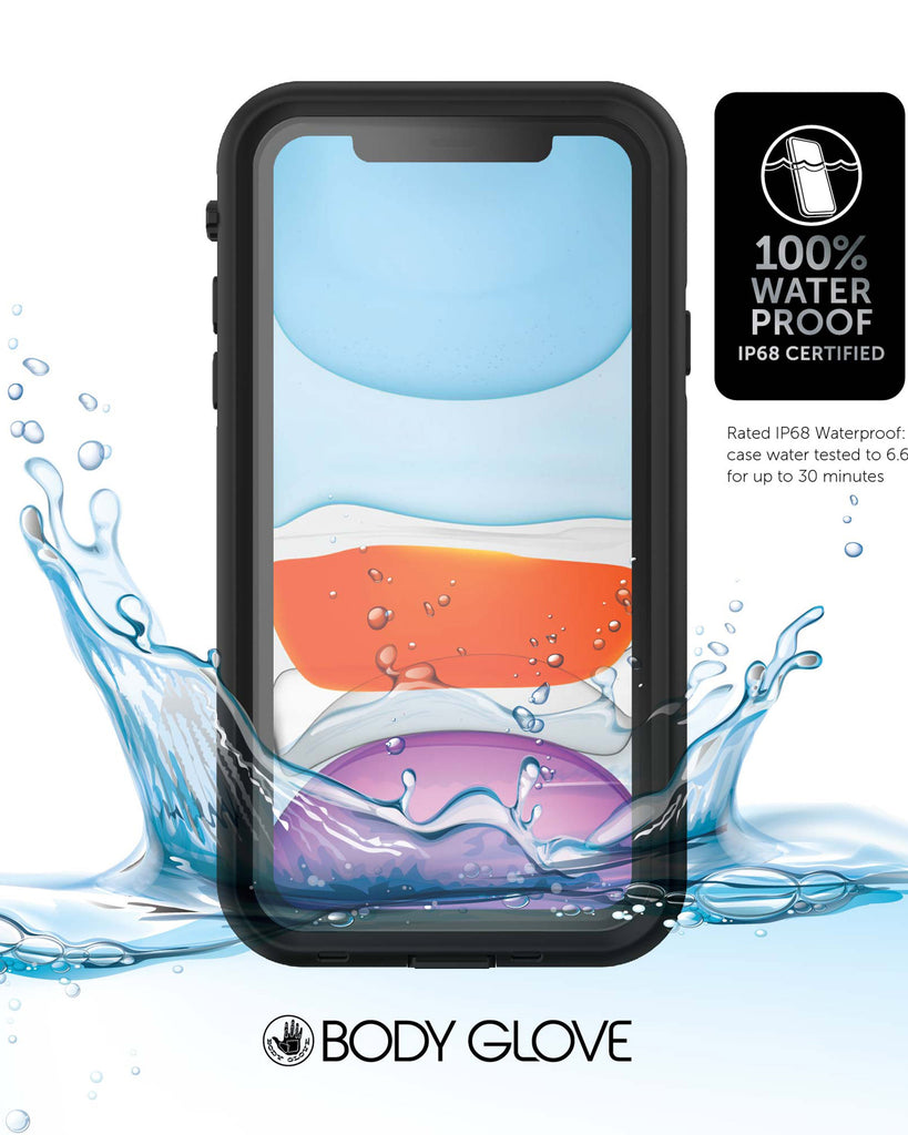 iPhone 12 Tidal Waterproof Phone Case - Black/Clear