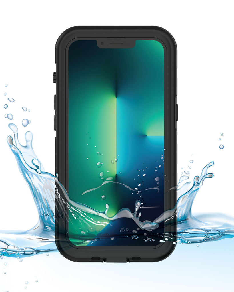 iPhone 13 Pro Tidal Waterproof Phone Case - Black/Clear