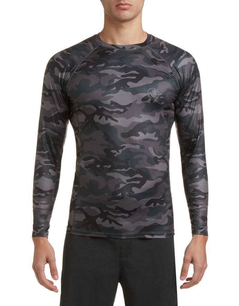 Catalina UPF Long-Sleeve Sun Shirt - Black Camo