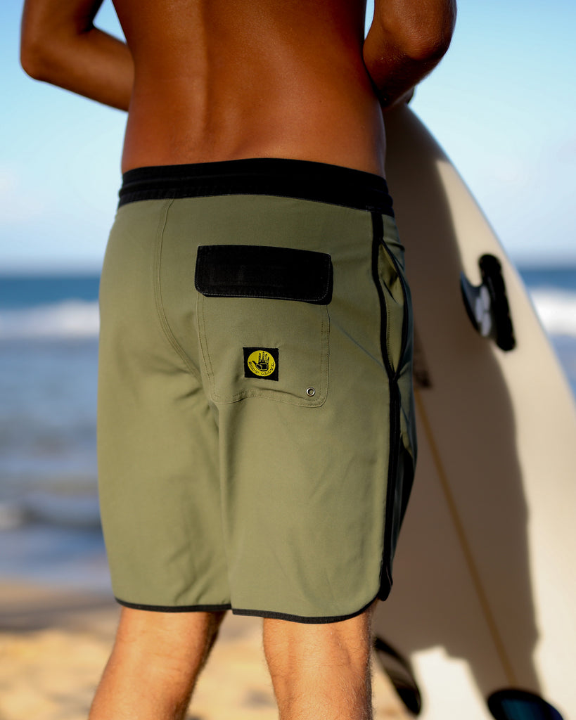 OG Scallop 19" Boardshorts - Olive