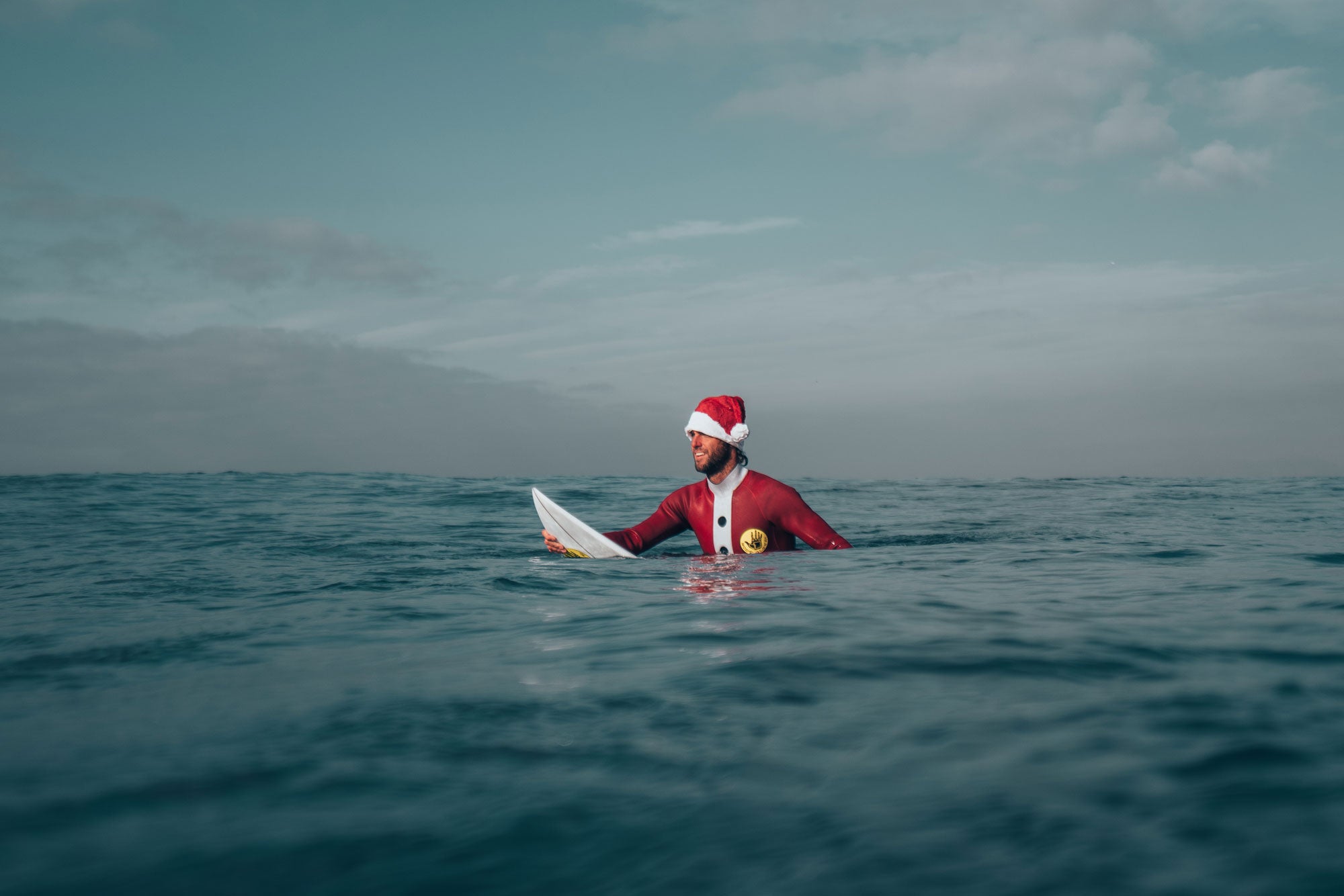 Surfing Santa