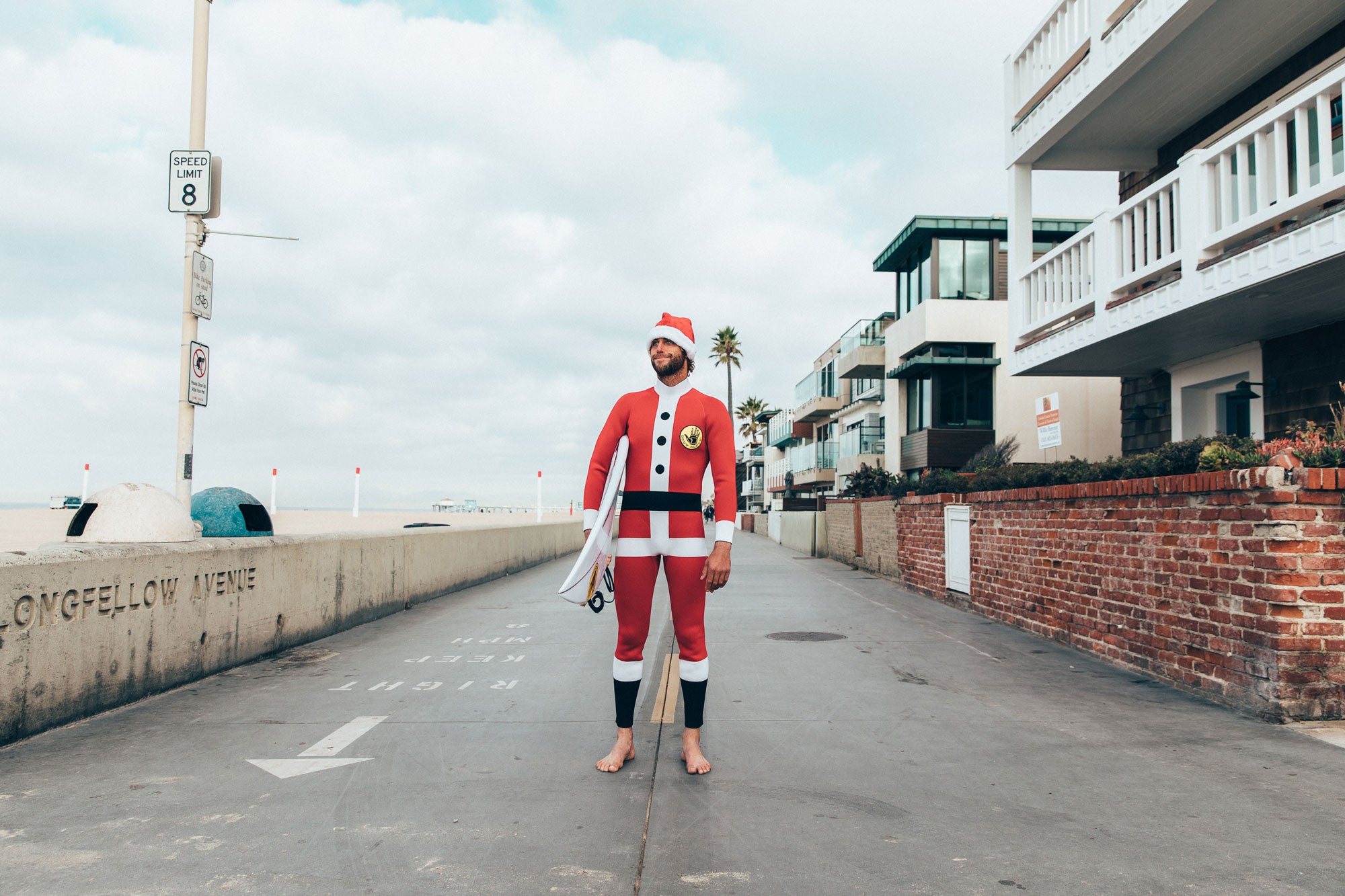 Surfing Santa