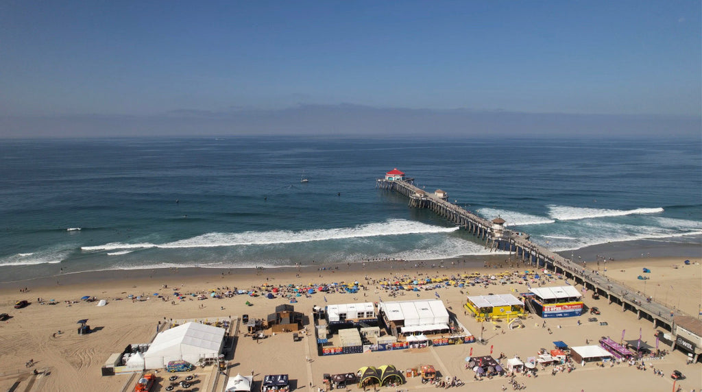 Drone image of 2023 Us Open of Surfing