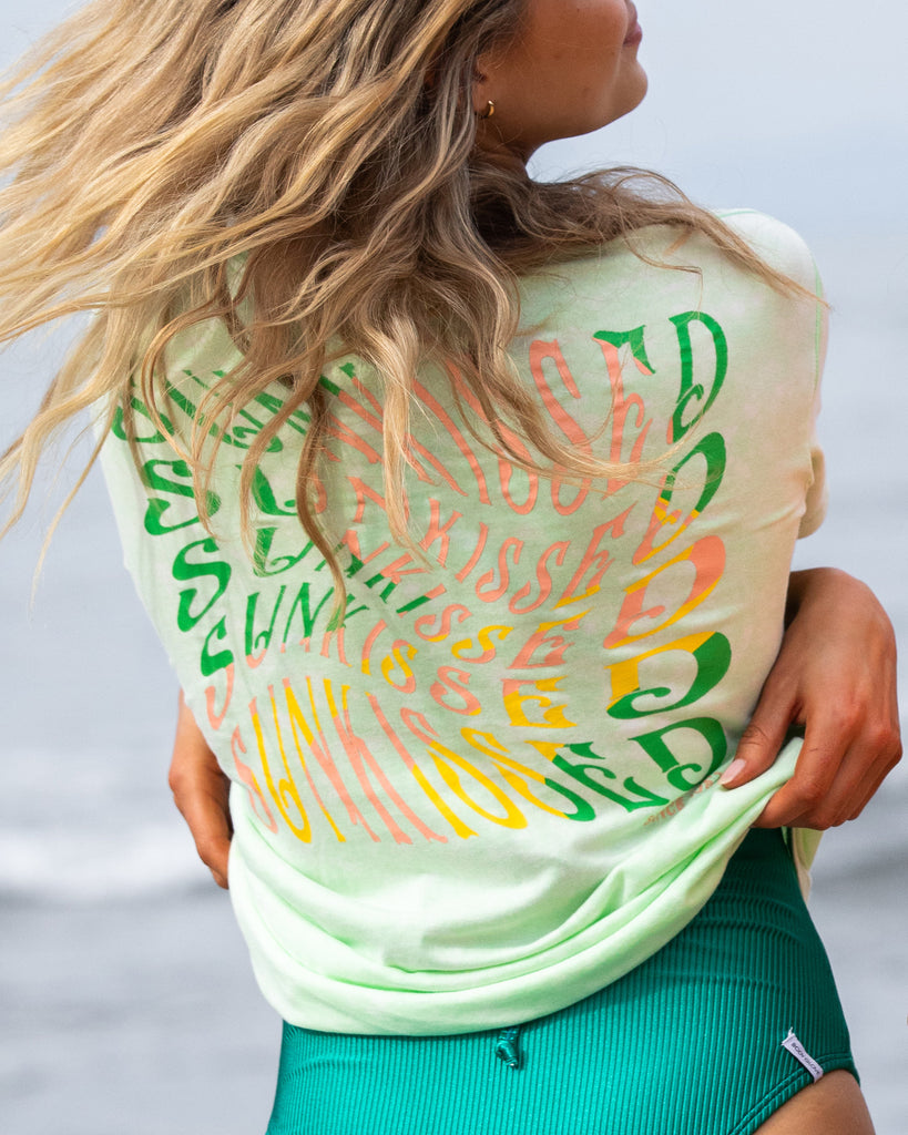 Women's Sunkissed Swirl Tee - Key Lime