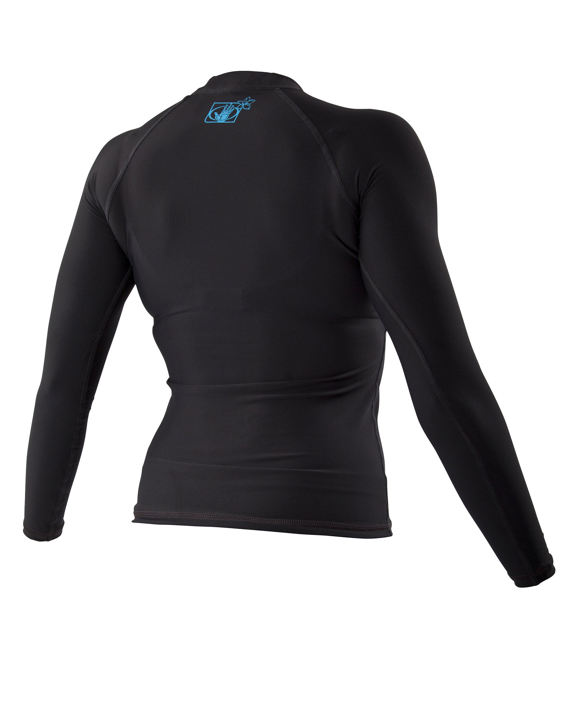 Download Basic Long Sleeve Women's 6oz Lycra Rash Guard - Black ...