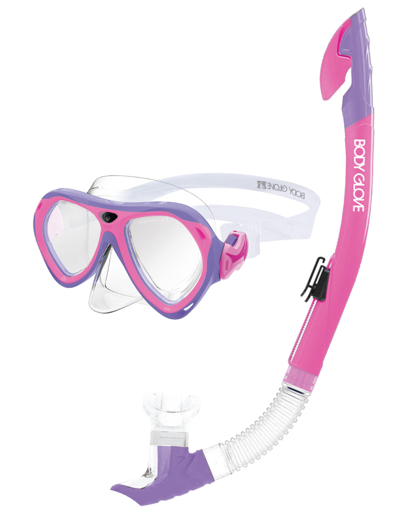 Aruba Women's Mask / Snorkel Combo - Pink/Purple