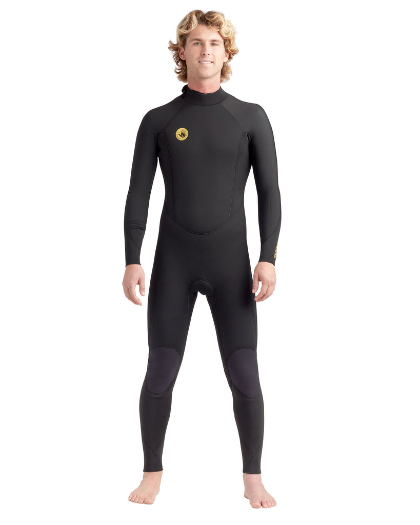 Heritage 3/2mm Back-Zip Men's Fullsuit - Black