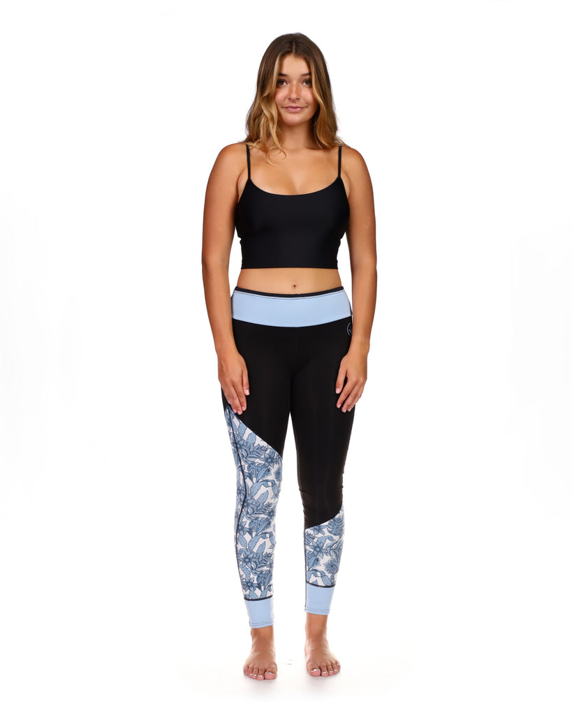 Stellar 2mm Capri Pant - Blue/Black Print