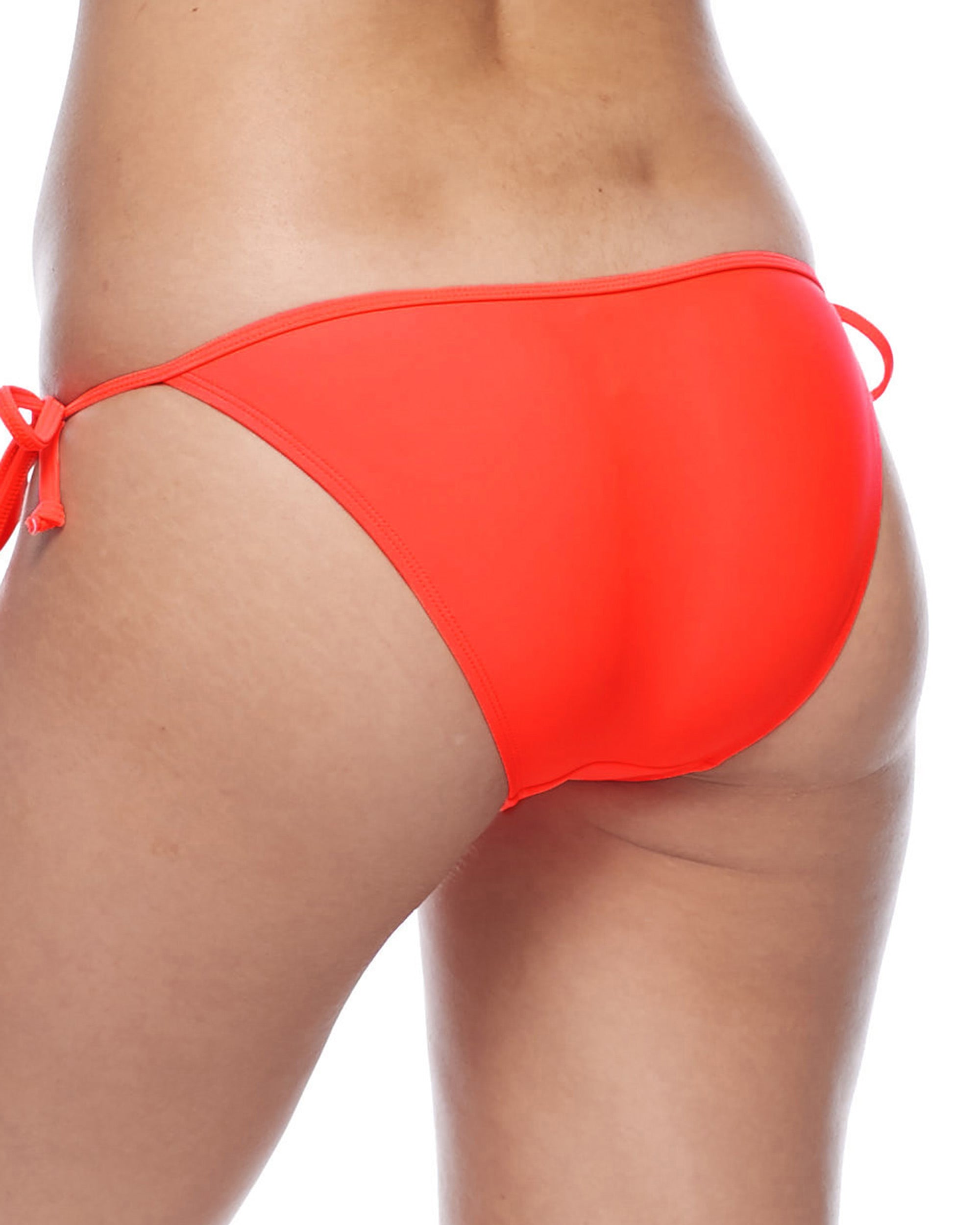 red tie side bikini bottoms
