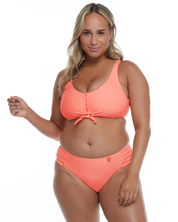 orange plus size bikini