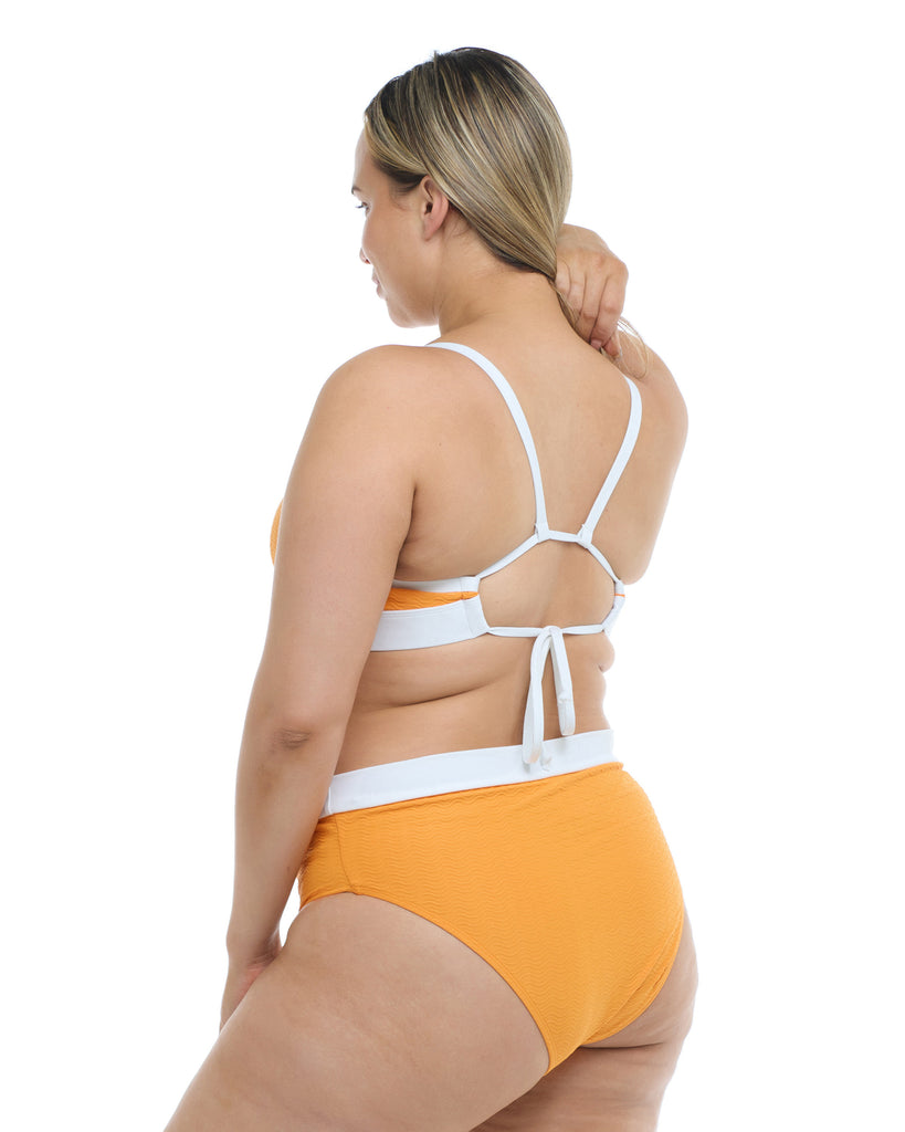 Ripple Marlee Plus-Size High-Waist Bikini Bottom - Yellow