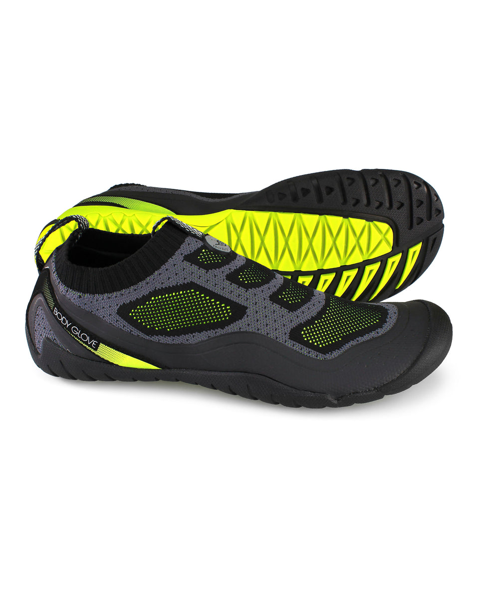 Men s AEON  Knit Water Shoes in Black Yellow Body Glove