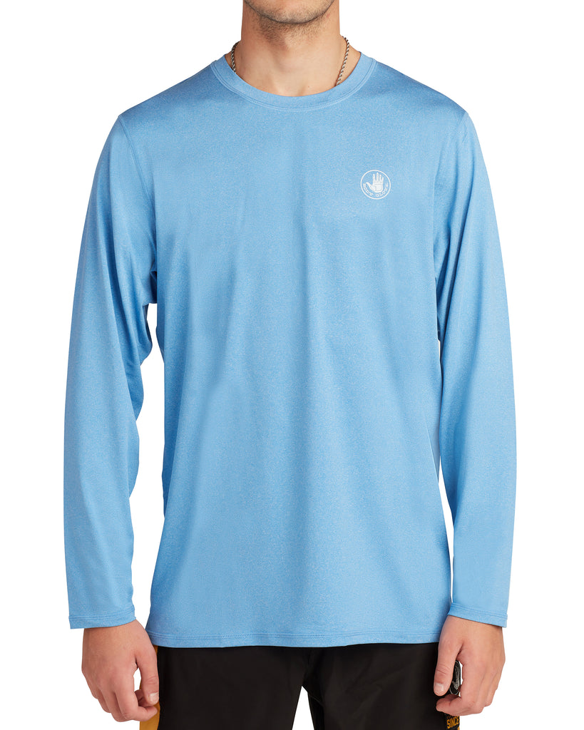 Offshore UPF Long-Sleeve Sun Shirt - Heather Blue