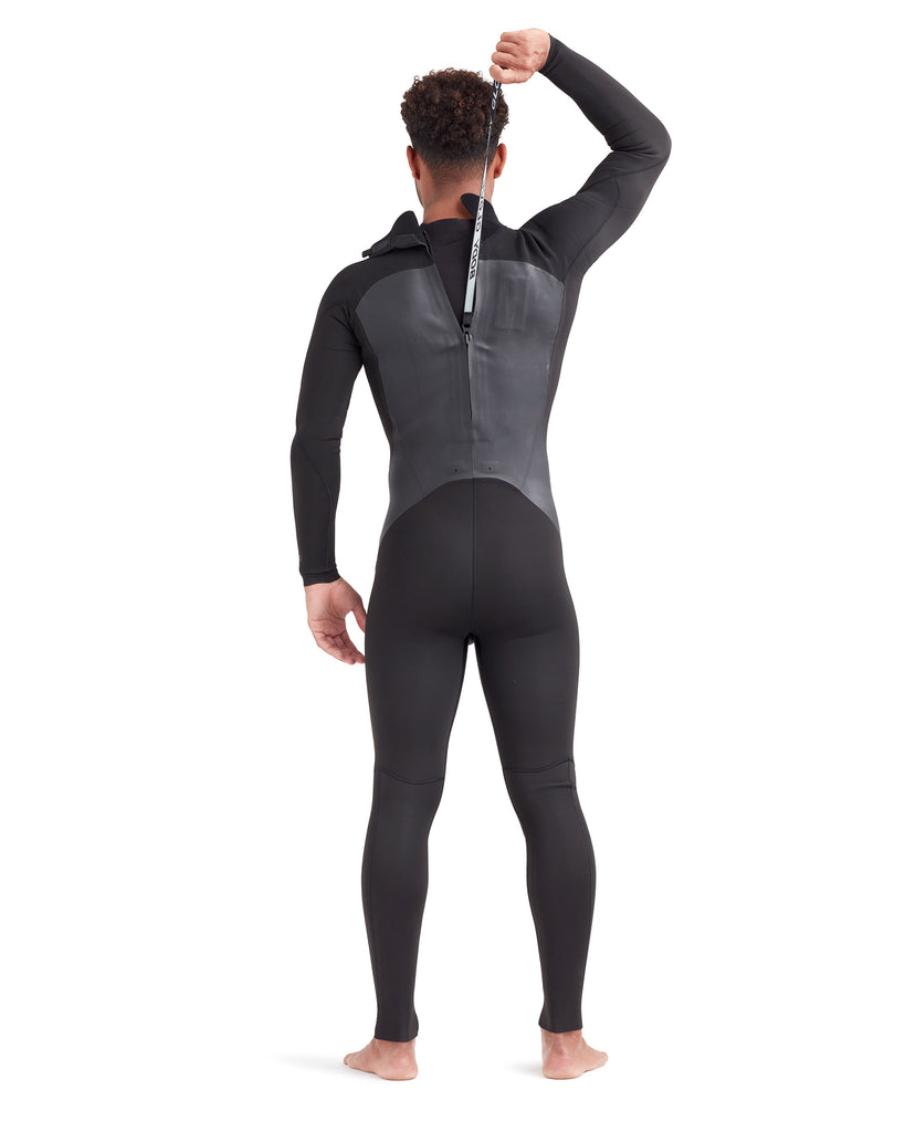 Phoenix 4/3mm Men's Back-Zip Fullsuit - Black