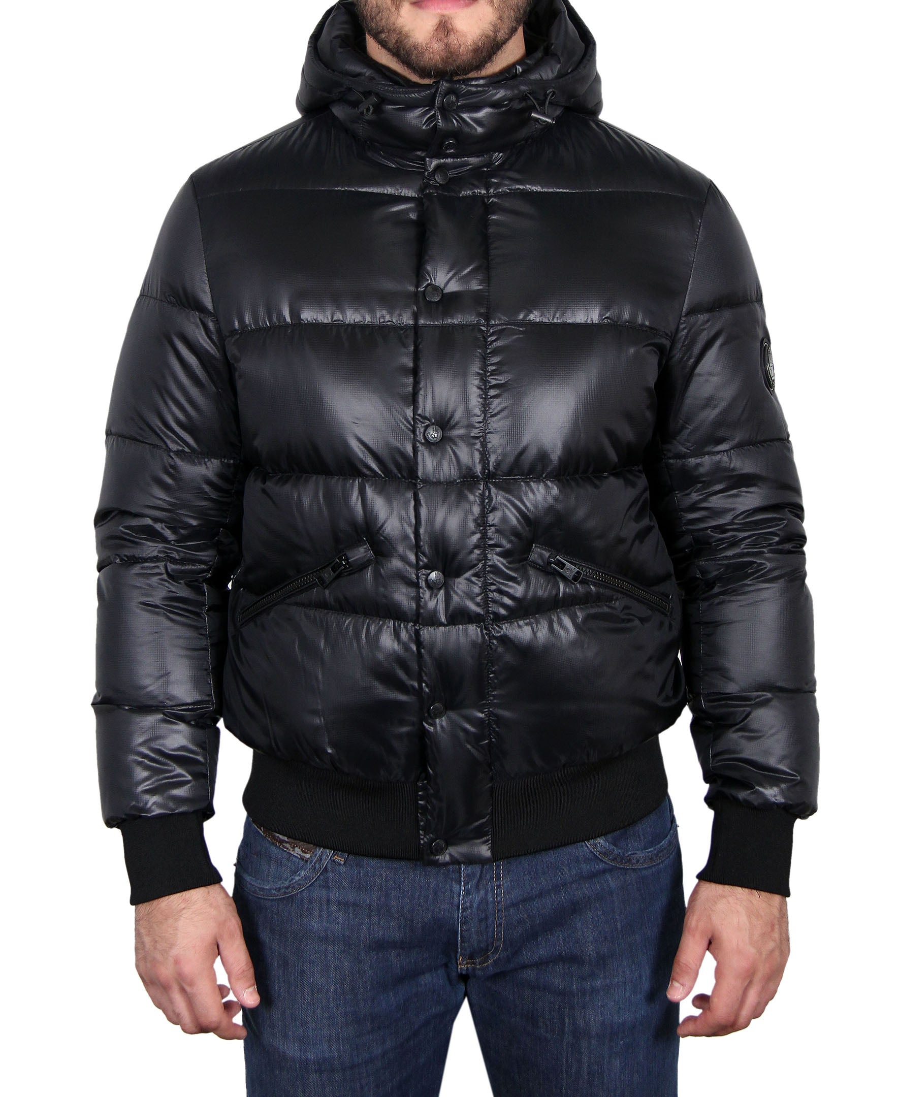 mens hooded down parka