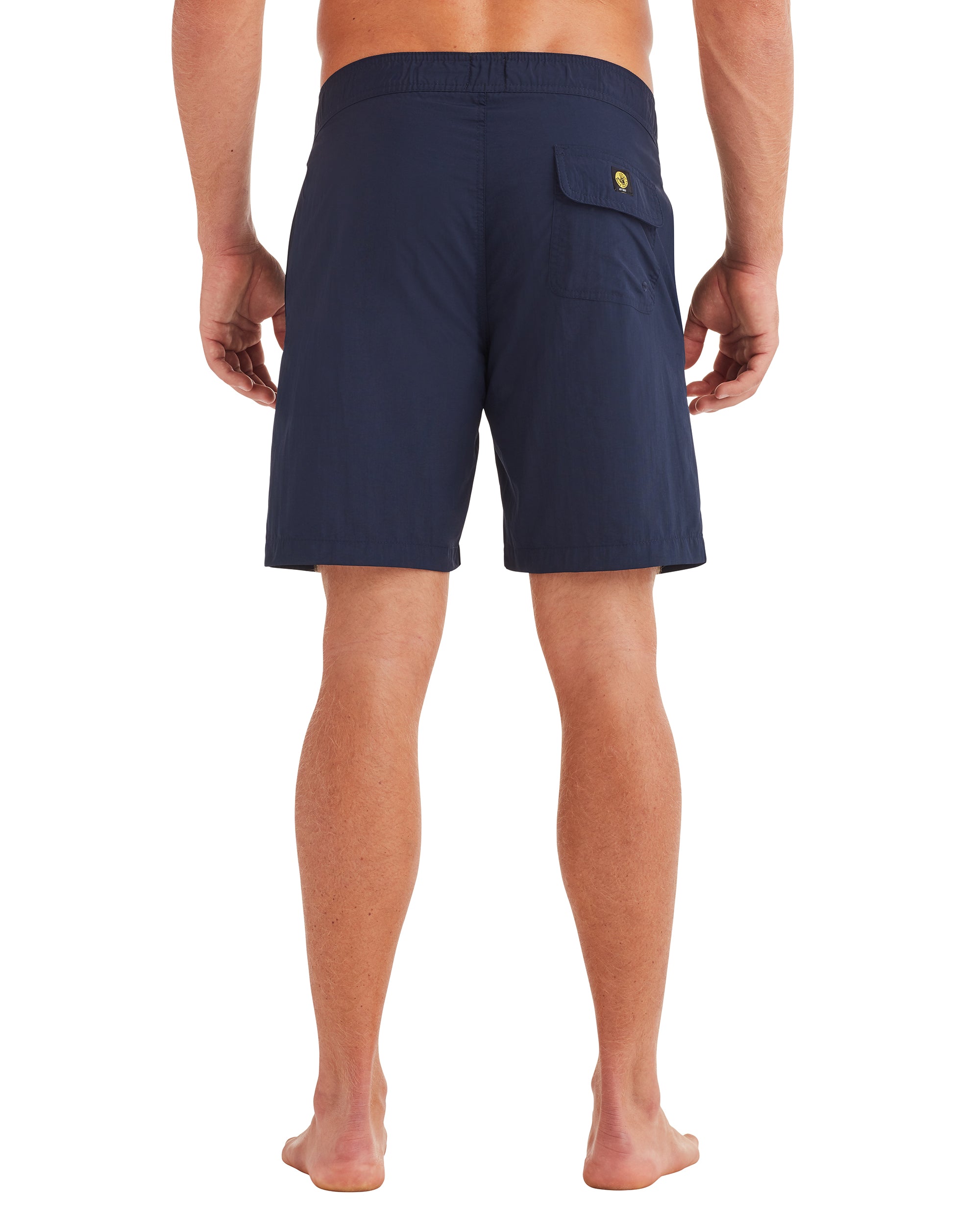 Download Men's Elastic Button-Front Swim Short - Navy - Body Glove
