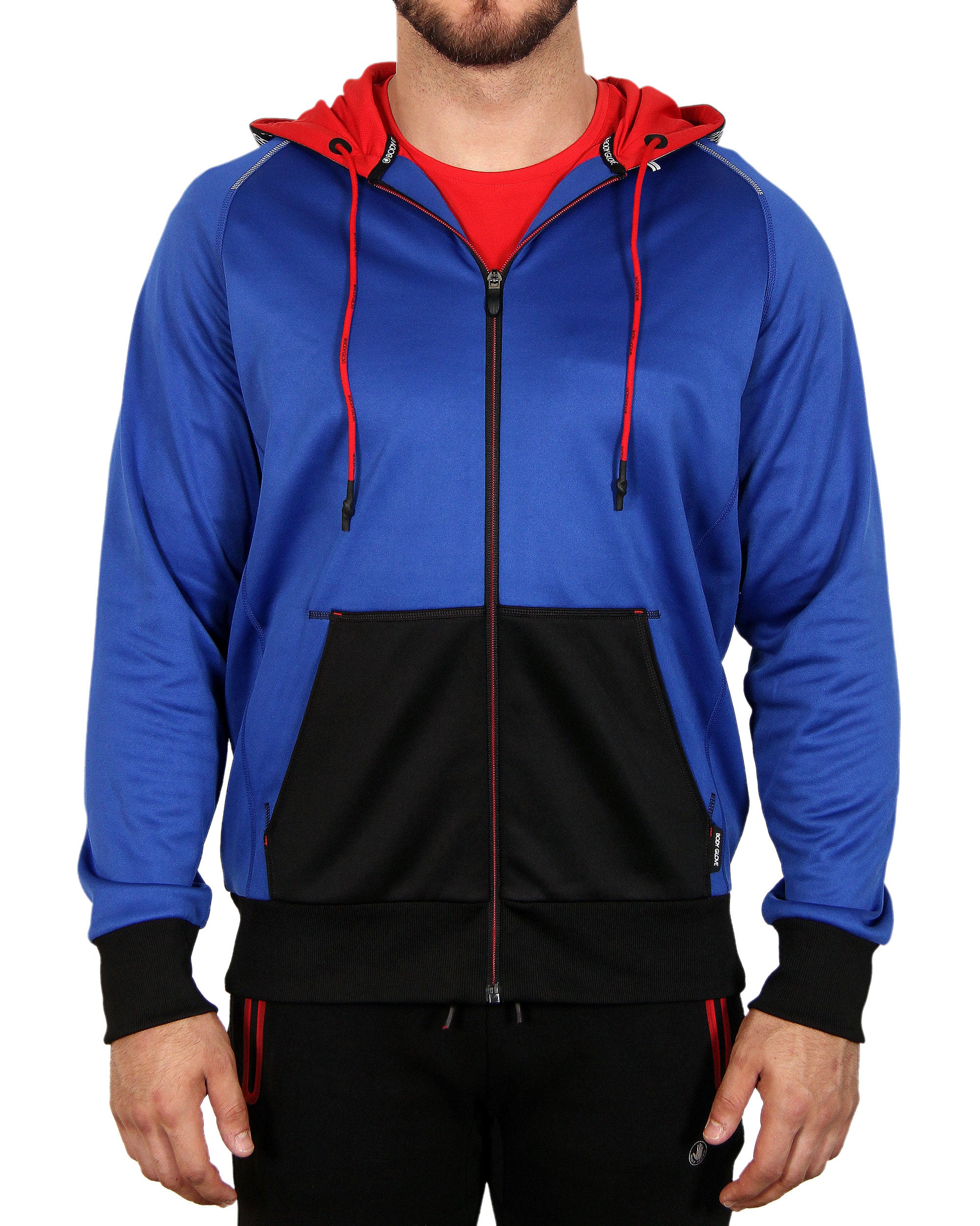 bright blue hoodie mens