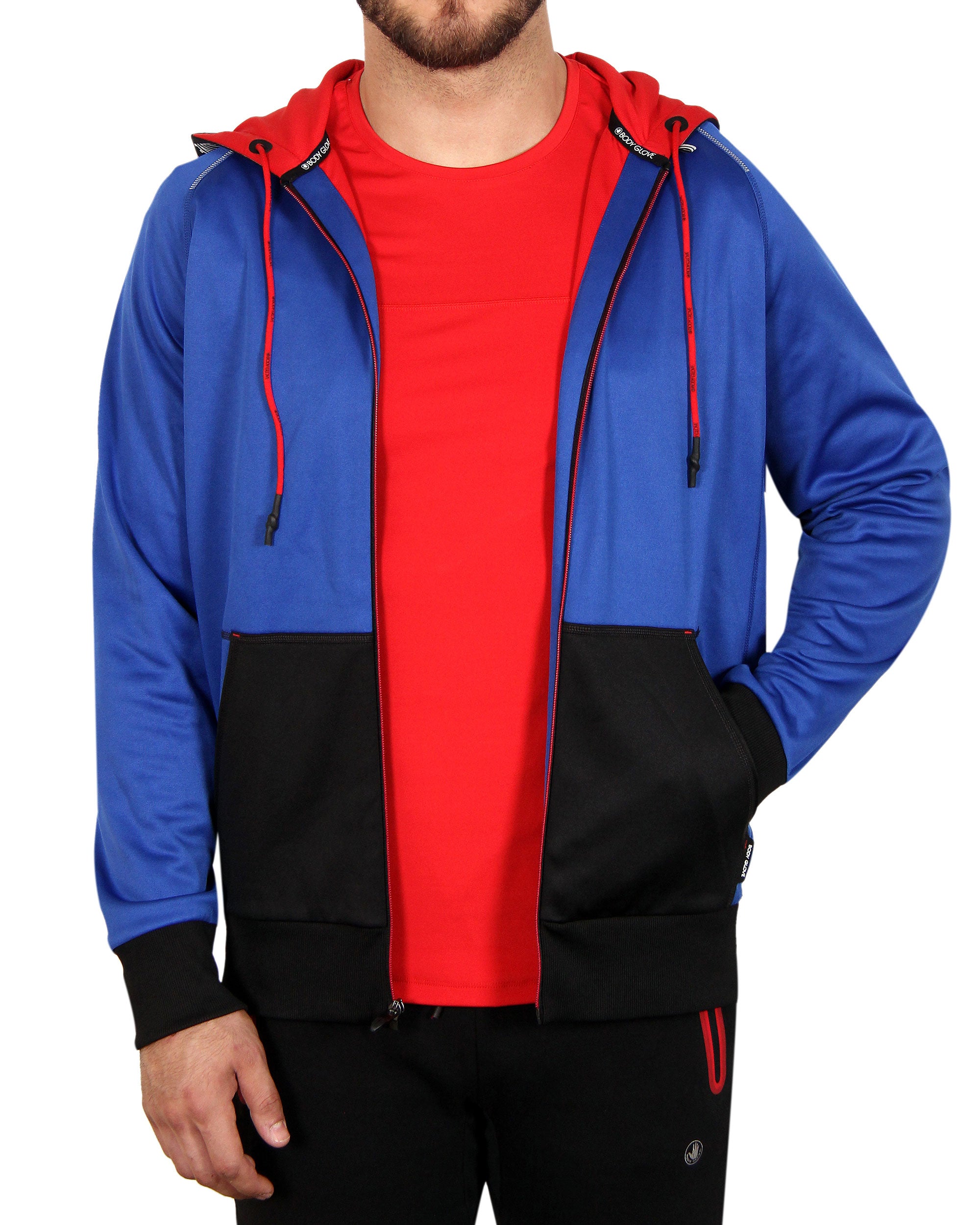 bright blue hoodie mens