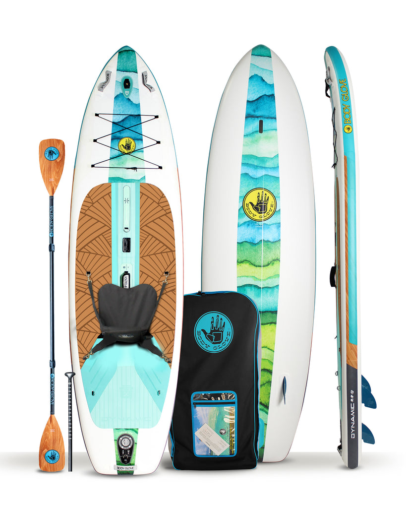 Dynamic 10'6" Inflatable Paddle Board - Blue/Green