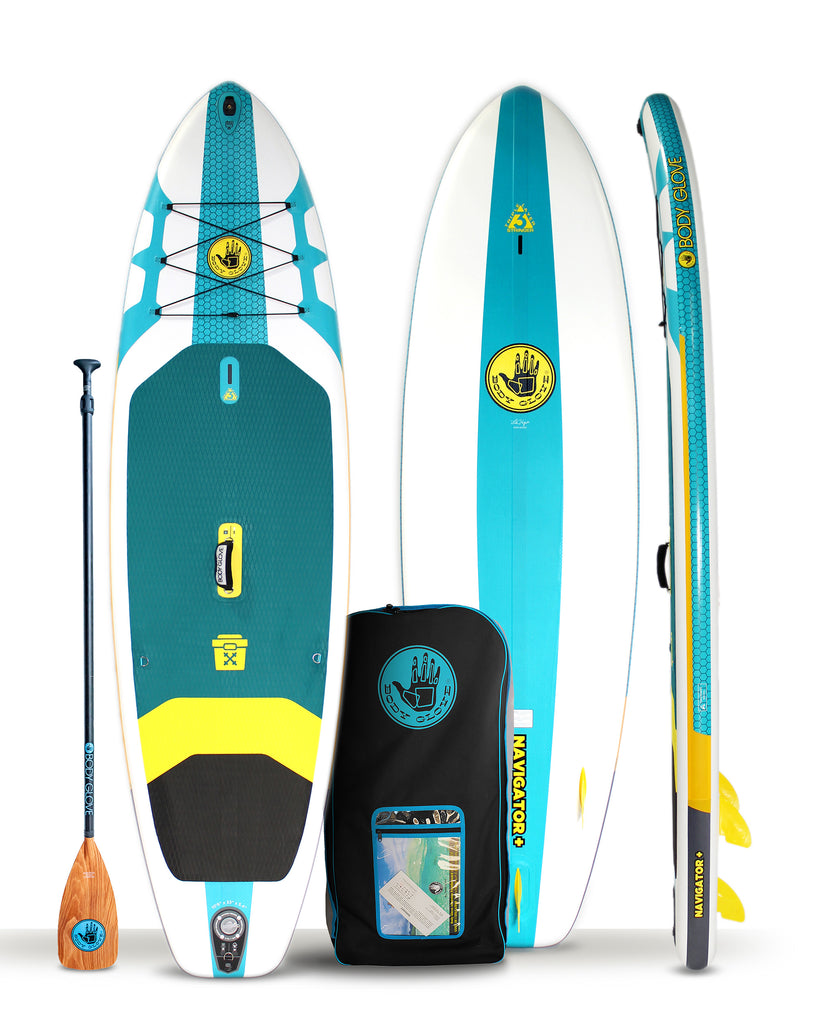 Navigator+ 10'6" Inflatable Paddle Board - Aqua/White