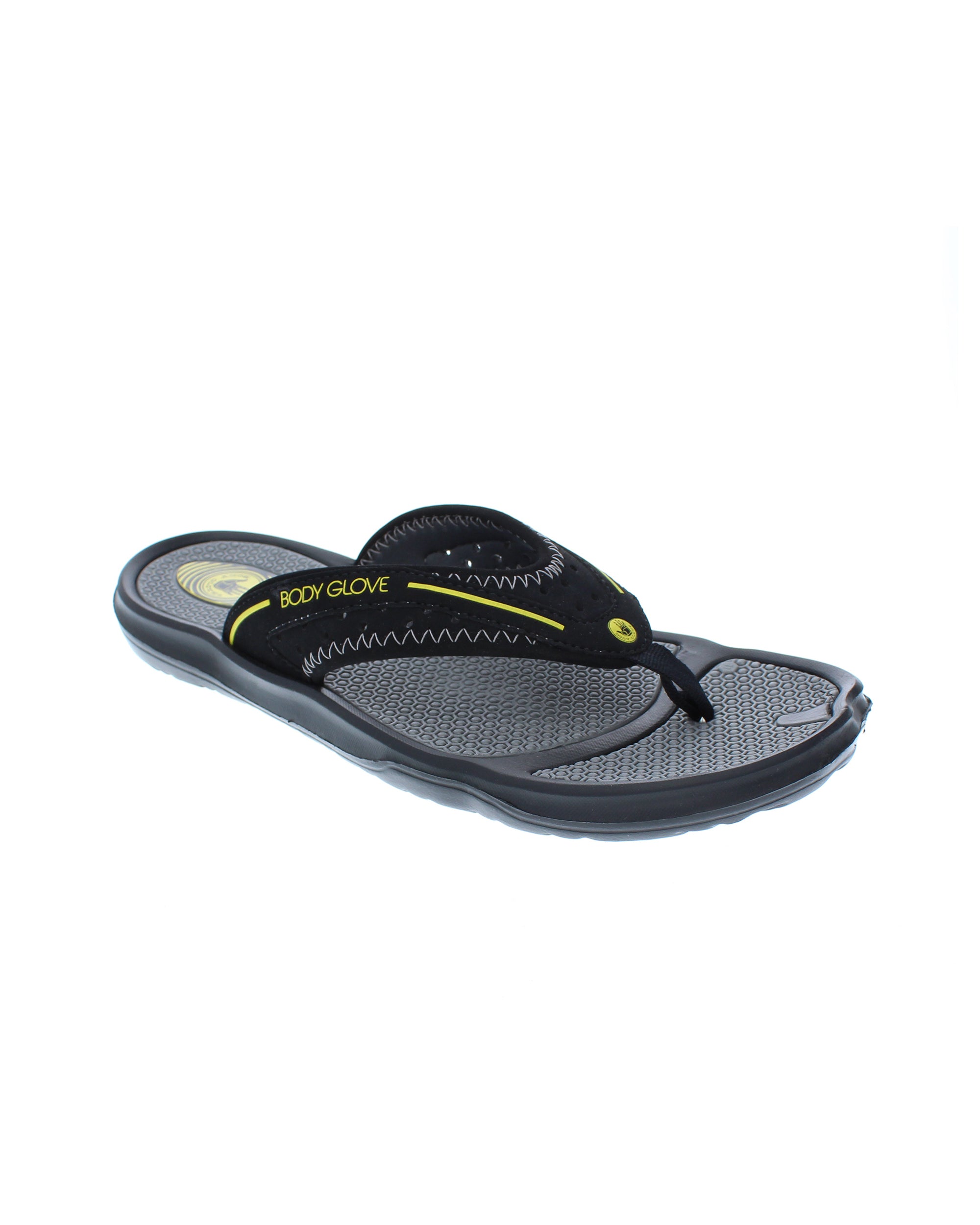 Kids' Kona Sandals - Black/Yellow 