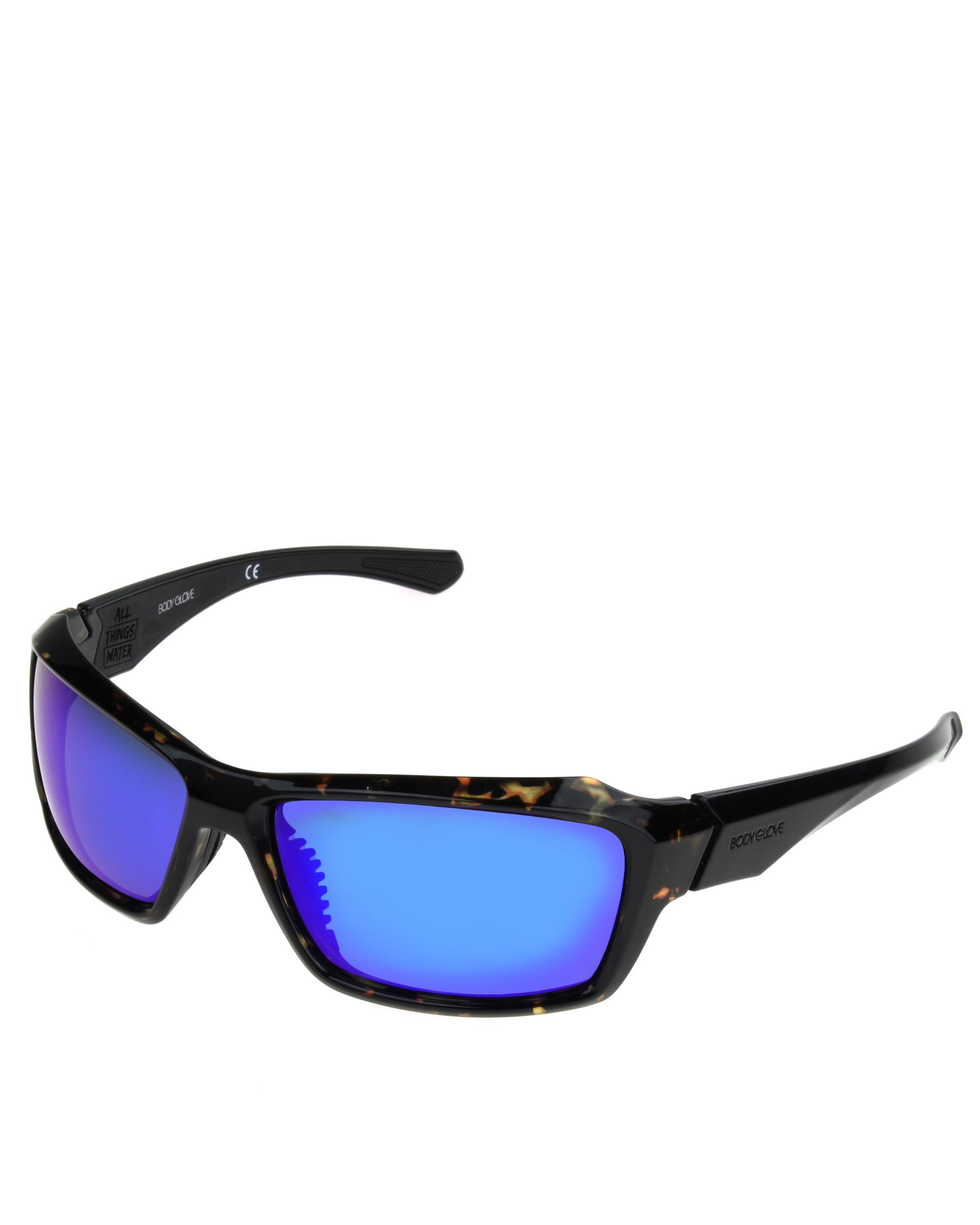 Men S Vapor 1801 Polarized Sport Sunglasses Dark Brown Body Glove