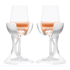 Cool-Bell™ Wine Glass Chiller, Set of Two With Case