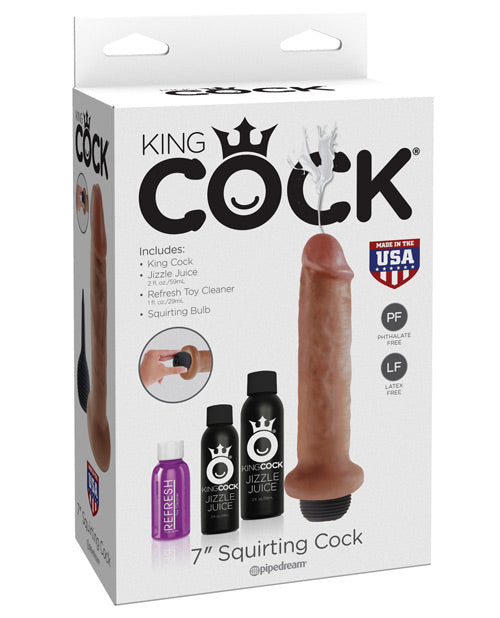 "King Cock 7"" Squirting Cock" - Bossy Pearl