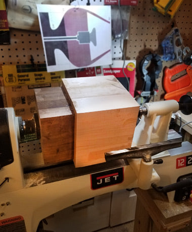 wood block for turning