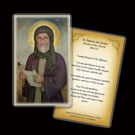 St. Ephrem the Syrian Holy Card - Portraits of Saints