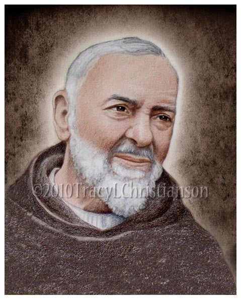 St. Padre Pio (A) Print - Portraits of Saints