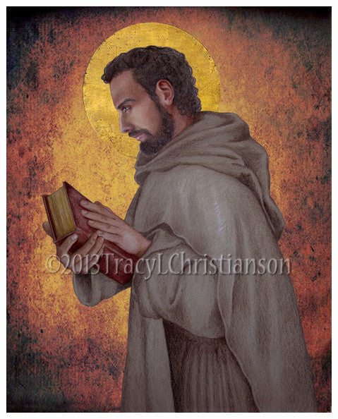 St. Augustine of Hippo Print - Portraits of Saints