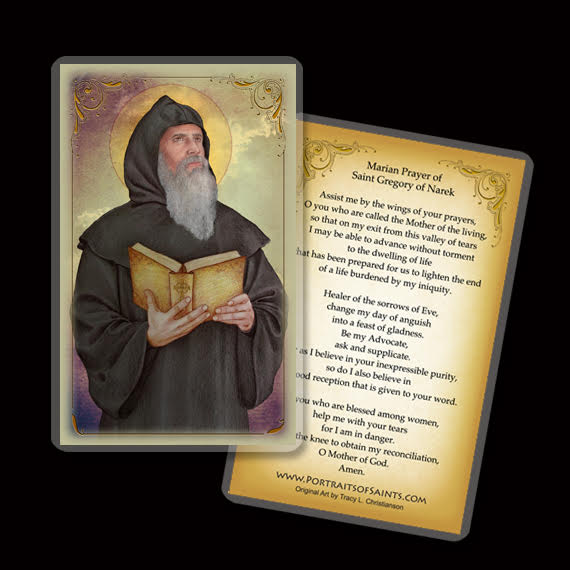St. Gregory of Narek Holy Card - Portraits of Saints