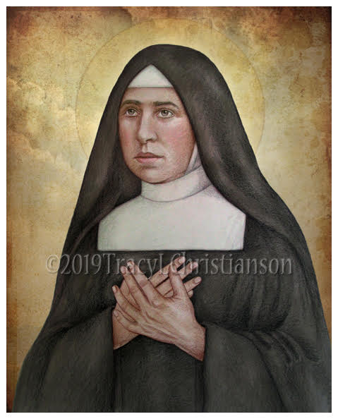 St. Pauline of the Agonizing Heart of Jesus Print - Portraits of Saints