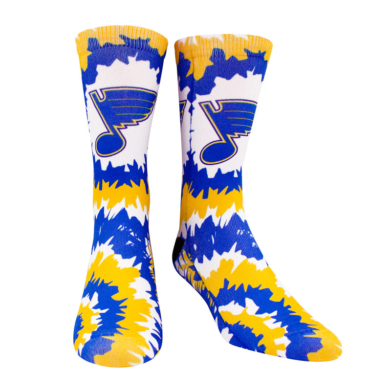 St. Louis Blues Note Tie Dye Crew Socks – STL Authentics