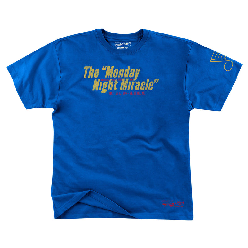 St. Louis Blues Mitchell & Ness Monday Night Miracle Tee - Royal – STL Authentics